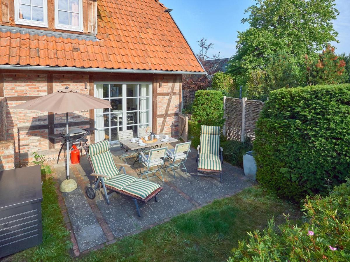 Fachwerkhaeuser Seedorf - Haushaelfte "Sophie Charlott" Mit Kamin Und Terrasse Exterior foto