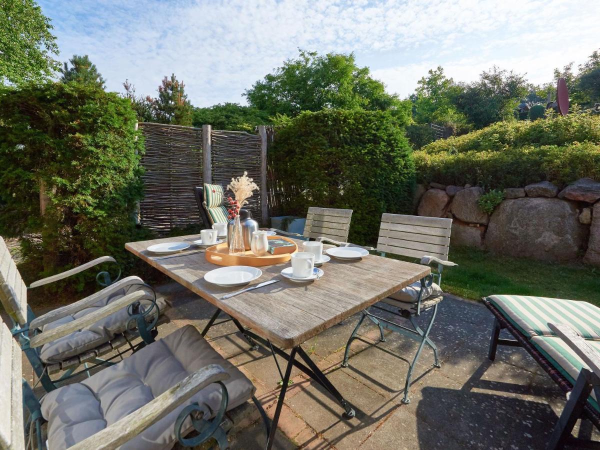 Fachwerkhaeuser Seedorf - Haushaelfte "Sophie Charlott" Mit Kamin Und Terrasse Exterior foto