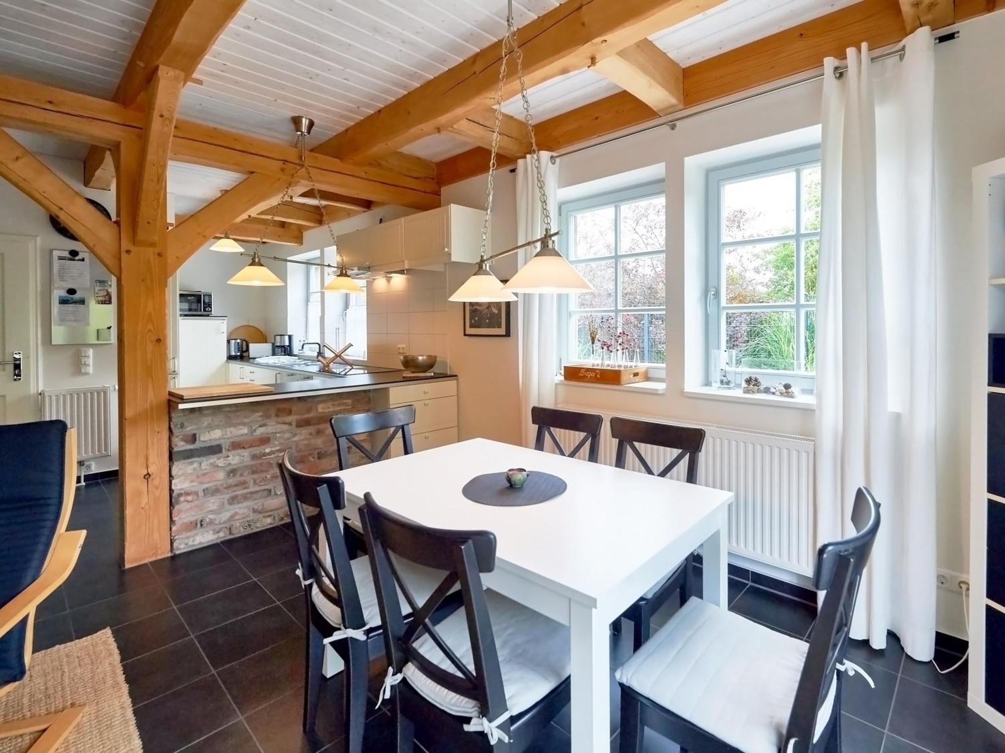 Fachwerkhaeuser Seedorf - Haushaelfte "Sophie Charlott" Mit Kamin Und Terrasse Exterior foto